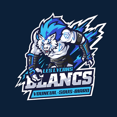 Les Lycans Blancs [COMMISION WORK] branding character design esport logo mascot sport
