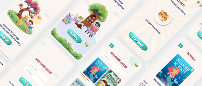 Bookidz - Mobile App for kids animation app app design app for kids behance book kids books colors creative design design dribbble funny design illustration kids kids app mobile app mobile app design ui ui ux ux
