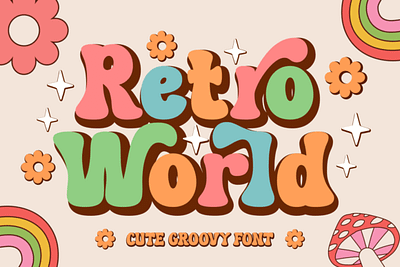 Retro World font spring fonts