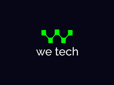 We Tech logo brand logo branding company logo design graphic design illustration letter w logo tech tech logo typography vector w