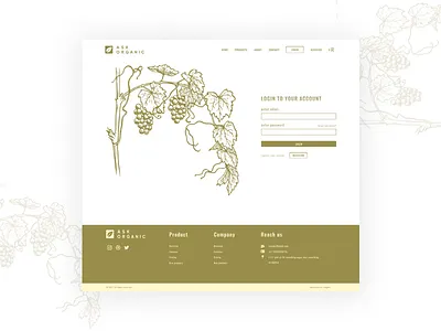 Login screen brown ecommerce login login screen login ui ui design uiux ux design web design