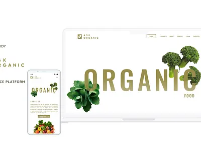 Organic e-commerce website ecommerce ui ui design ux uxdesign web design