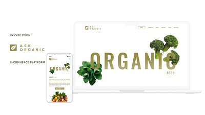 Organic e-commerce website ecommerce ui ui design ux uxdesign web design
