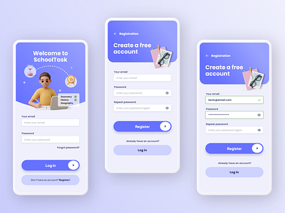 Login / Sign Up UI app design ui