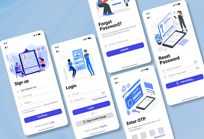 Sign up/Login- Mobile UI ui