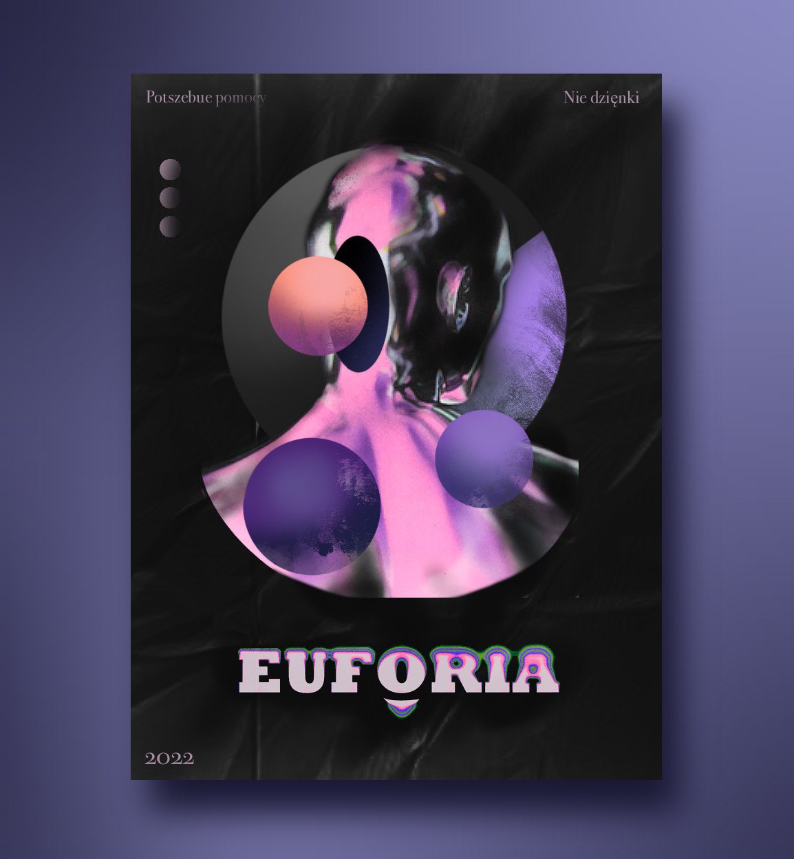 poster "euforia" branding design ephoria graphic design illustration logo poster typography vector