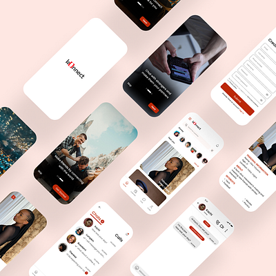 KONNECT APP SCREENS design mobile app product design ui ux