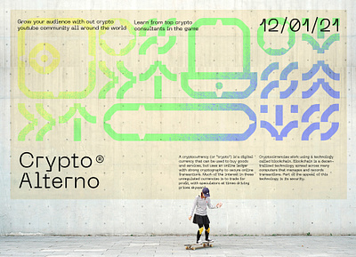 Crypto Alterno branding | ads ads brand identity branding crypto design graphic design logo modern