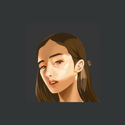 Golden Hour! illustration potrait practice
