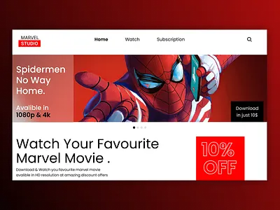 Marvel Movies Provider app branding design graphic design illustration logo typography ui ux vector
