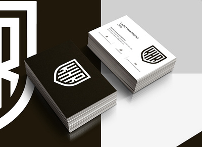 KHR biz card branding business card graphic design logo typography