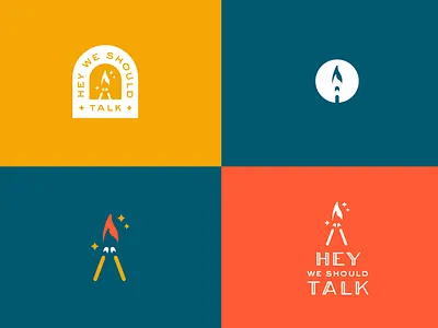 Hey We Should Talk Brand Identity blog brand brand identity branding design graphic design illustration logo logo variations matches spark vector