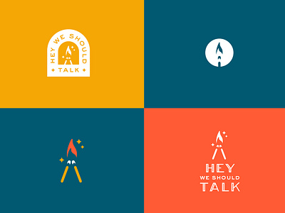 Hey We Should Talk Brand Identity blog brand brand identity branding design graphic design illustration logo logo variations matches spark vector