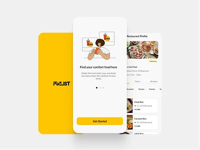 Food App android app app app design crossplatform delivery app design food food app food delivery food order food ordering app ios app mobile app ui ux