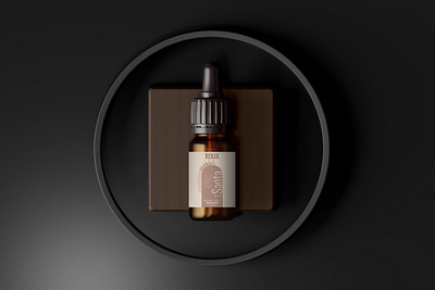 Bohemian Dropper label design 𐌁 beauty bohemian boho label boho label design boho style branding cosmetic design dropper eye catching graphic design illustration label label design minimal modern modern design modern label oil label packaging