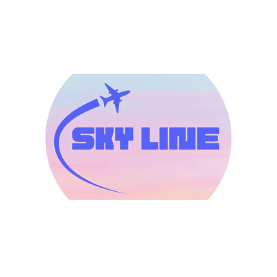 Sky Line | Airline Logo branding design graphic design illustration logo