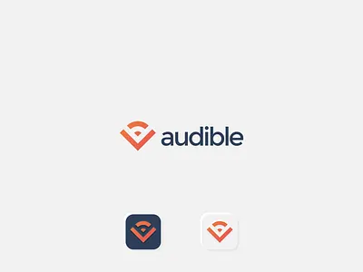 Audible logo redesign 2022 logo 2022 trend abstract branding elegant geometric logo logo design logo designer logo mark logos logotype minimalism minimalist modern monogram paper symbol vector art vector illustration
