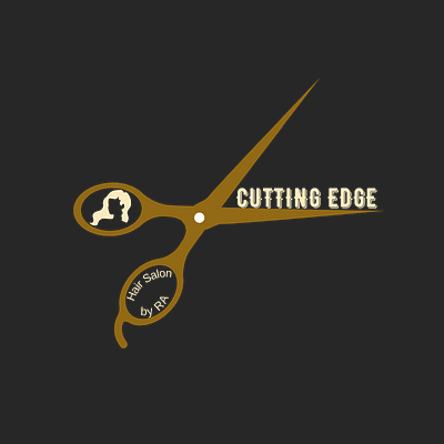 Barbershop /Hair salon Logo | Cutting Edge branding design graphic design logo