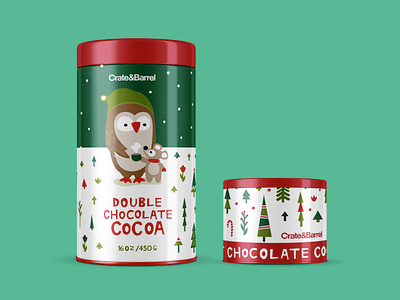 Crate and Barrel Cocoa Packaging Design Concept design food packaging graphic design illustration packaging design vector