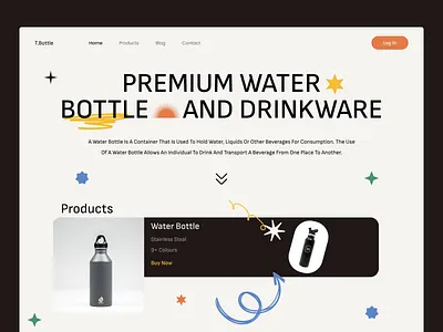 Bottle Selling Website aesthetic website aesthetics bottle selling website branding design designer ecommerce website design graphic design mobile app ui ux website