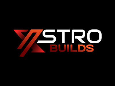 Xstro Builds Logo 3d animation branding christeena chumma chumma.design design graphic design illustration illustrator logo motion graphics