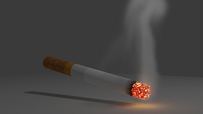 Cigarette 3d 3d art 3d modeling art blender design illustration modeling