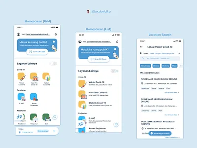 Peduli Lindungi App Redesign design mobile app ui ux