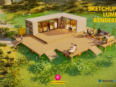 Buid Sketchup 3d model and make Realistic lumion rendering 3d model 3d modeling 3d rendering 3ds max animation architecture archviz chobimoy design exterior exterior design exterior rendering house design interior interior design interior rendering lumion realestate sketchup sketchup 3d