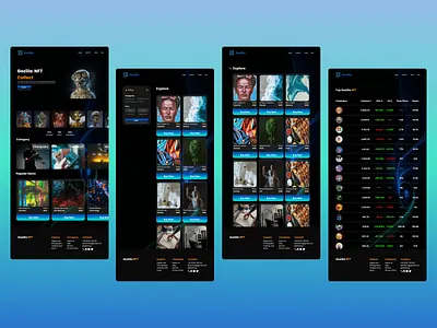 Gozilla NFT Collect branding design graphic design nft ui