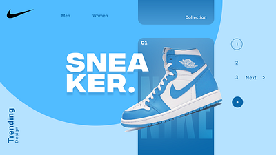 Nike Ecommerce Website Design branding business design photoshop ui