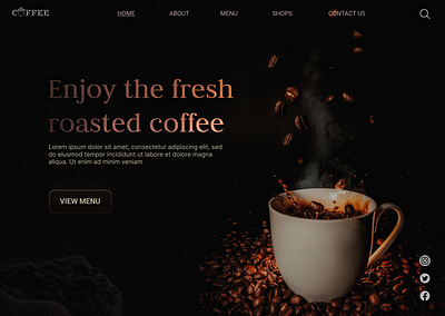 Coffee shop branding coffee design graphic design ui ux