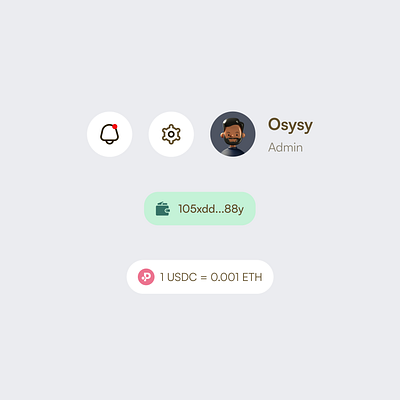 UI Component (DeFi) app branding defi design logo minimal ui ux web