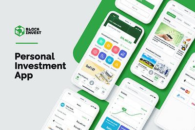 Block Invest App app app design ios ui