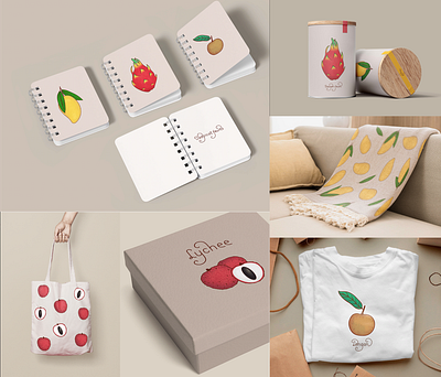 Tropical Fruits design graphic design illustration