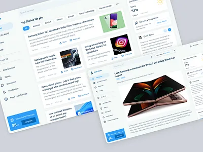 Aster News Website news news website ui design web design website