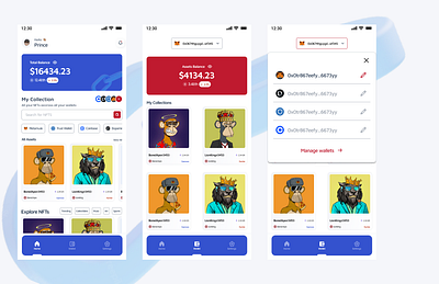 Decentralized Multichain NFT App crypto crypto app nft app ui ui design