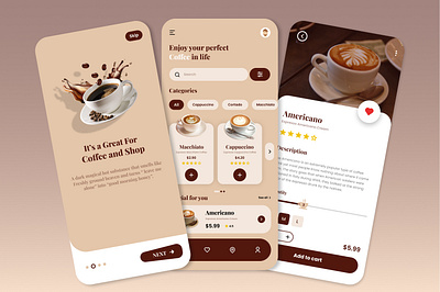 It's Coffee Time ! 3d animation app application branding design graphic design illustration logo motion graphics snepitech ui vector