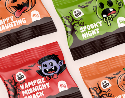 Boo - Halloween Candy animation brand branding candy children creative design designer food gif graphiste halloween identity illustration illustrator kawaii logo logotype motion design sweets