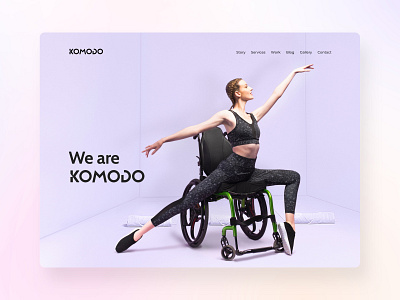 Komodo - Header Exploration banner design design exploration header ui ux website design