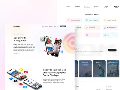 Komodo - Inner page design inner page inside page social media ui ux website design