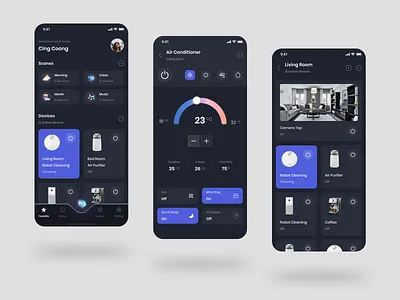 Smart Home UI App app home app mobile app smart home ui ui ux