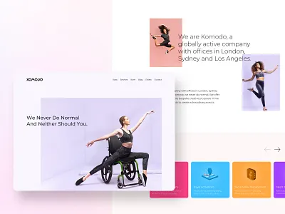 Komodo - Home page exploration design home page ui ux website design