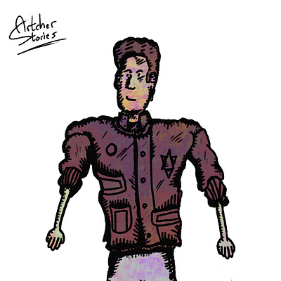 The Man art artcherstories design illustration logo
