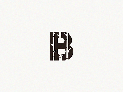 Birch letter B b birch letter logo