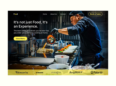 Food Delivery Landing Page design desktop food landing landing page logo minimal restaurant tasty typography ui ux web website