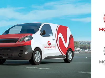 Real Estate Team Logo Concept brand branding car daily delivery design etate flat logo mark mockup moving real realestate realtor realty symbol van vector wrap