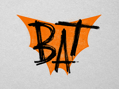 Bat bat branding calligraphy design graphic design halloween handlettering inktober2022 lettering logo logotype marker monogram script type typography vector