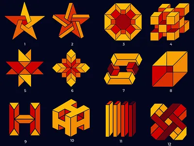 Geometry Studies design illustration logo vector