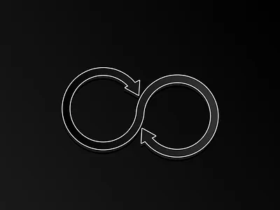 Infinite Loop arrow ending graphic design infinite logo loop