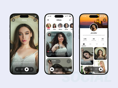 Hi there Social Media Mobile App app app ui mobile ui photo social social app social ui ui ui design ux